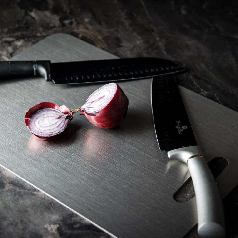 Antibacterial Stainless Steel Cutting Board – Durable Food Preparation Tool