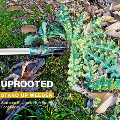 Ergonomic Weed Extractor with Steel Claw Mechanism, 50cm Handle
