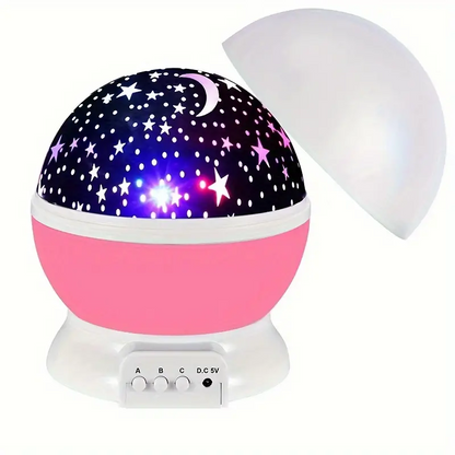 3D Night Light Galaxy Projector – 360-Degree Rotating Design