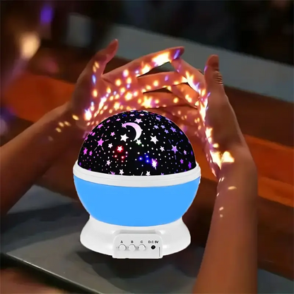 3D Night Light Galaxy Projector – 360-Degree Rotating Design