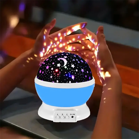 3D Night Light Galaxy Projector – 360-Degree Rotating Design