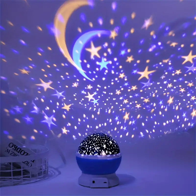 3D Night Light Galaxy Projector – 360-Degree Rotating Design
