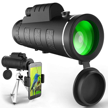 Portable High-Definition Monocular with Smartphone Adapter