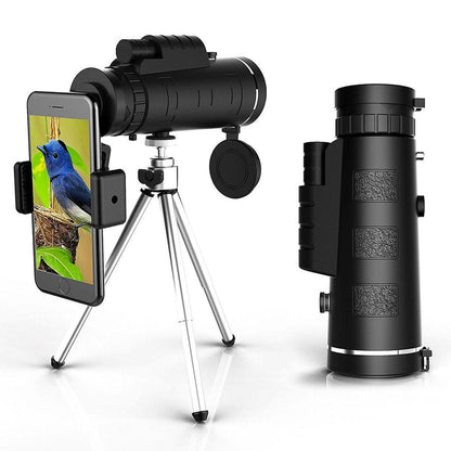 Portable High-Definition Monocular with Smartphone Adapter