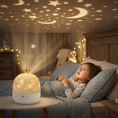 Night Light Projector with Starry Sky Display