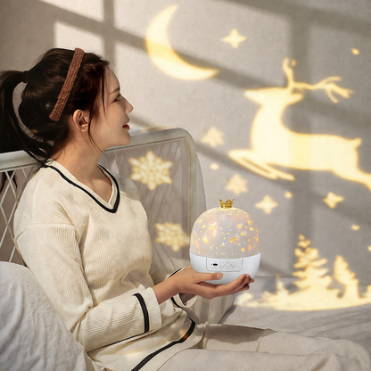 Night Light Projector with Starry Sky Display