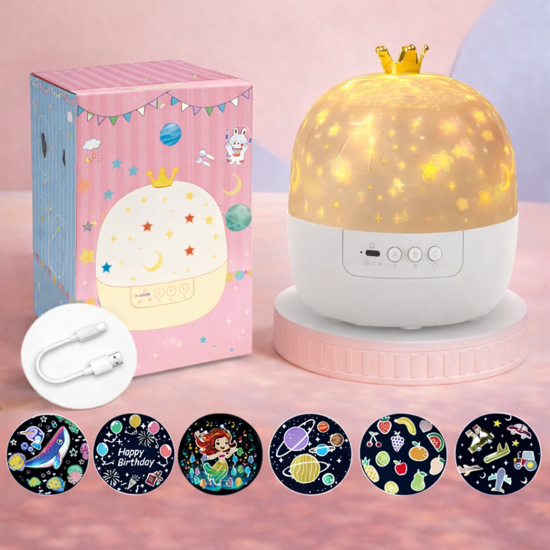 Night Light Projector with Starry Sky Display