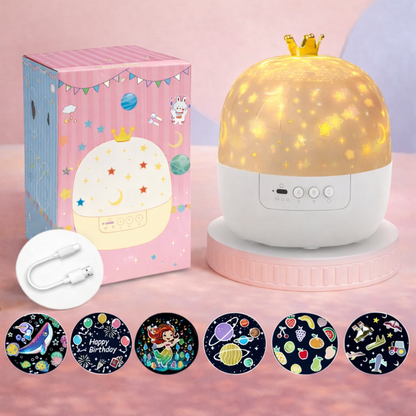 Night Light Projector with Starry Sky Display