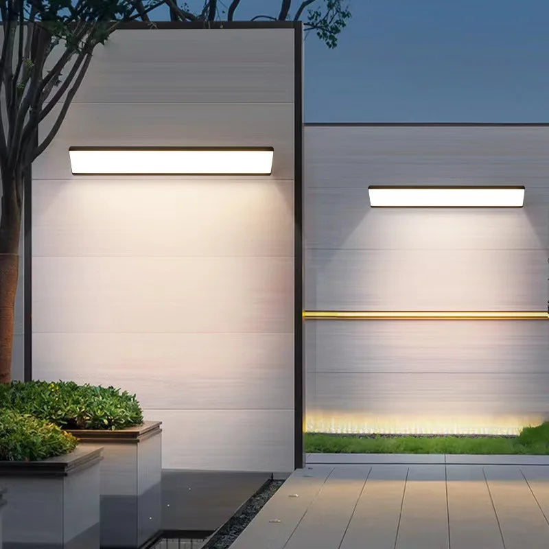 Contemporary Slim LED Outdoor Wall Fixture