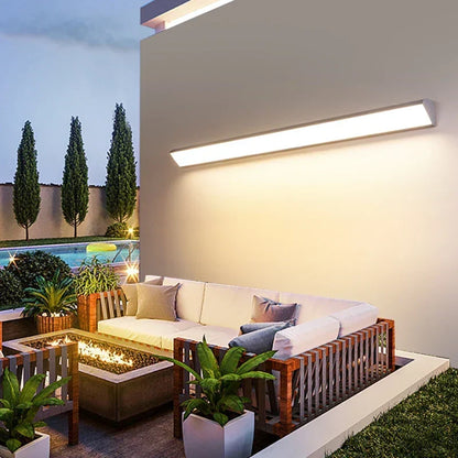Contemporary Slim LED Outdoor Wall Fixture
