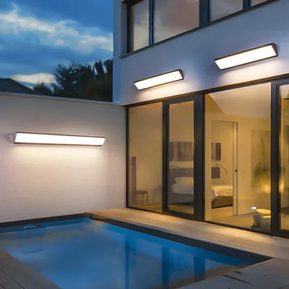 Contemporary Slim LED Outdoor Wall Fixture