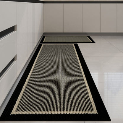 Two-Colored Knitted Kitchen Rug