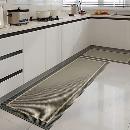 Two-Colored Knitted Kitchen Rug