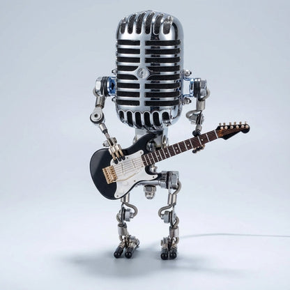 Guitar-Inspired Table Lamp with Warm LED Light - Fun Design for Cozy Atmosphere