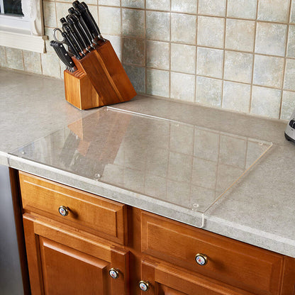 Transparent Anti-Slip Kitchen Cutting Board – Stylish Acrylic for Safe Chopping and Serving
