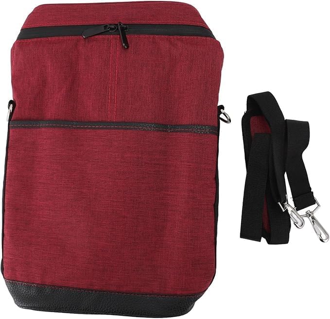 Insulated Wine Carrier for 2 Bottles – Adjustable Strap Tote Bag