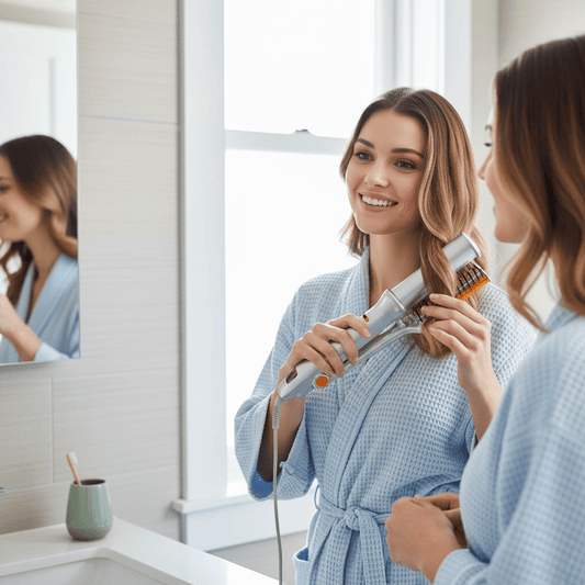 3 Heat Setting Rotating Hair Brush for Easy and Stylish Hair Styling