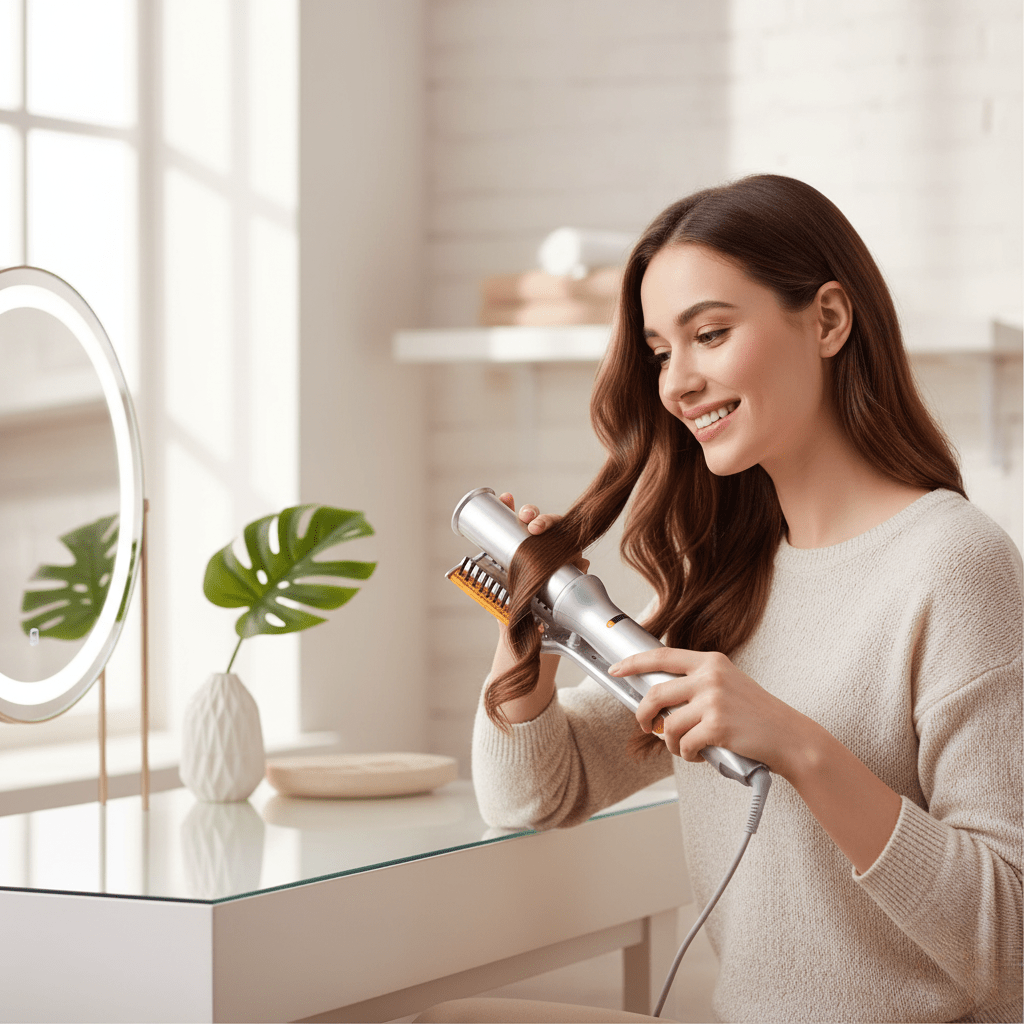 3 Heat Setting Rotating Hair Brush for Easy and Stylish Hair Styling