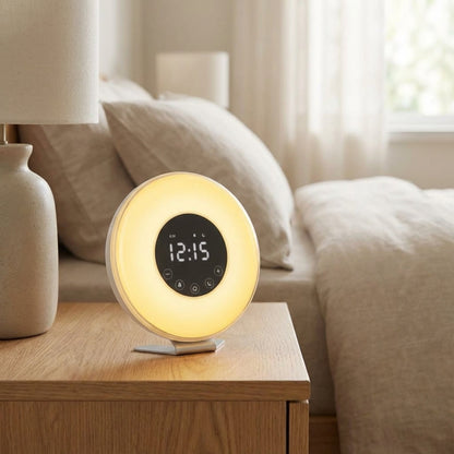 Adjustable Brightness and Sound Alarm Clock for Gentle Morning Wake-Up