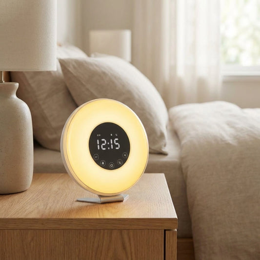 Adjustable Brightness and Sound Alarm Clock for Gentle Morning Wake-Up