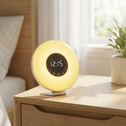 Adjustable Brightness and Sound Alarm Clock for Gentle Morning Wake-Up