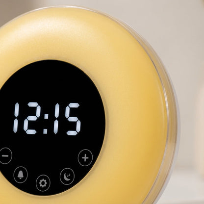 Adjustable Brightness and Sound Alarm Clock for Gentle Morning Wake-Up