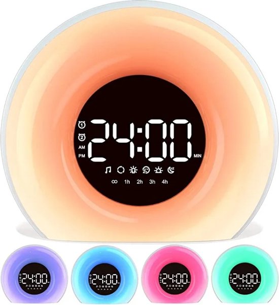 Adjustable Brightness and Sound Alarm Clock for Gentle Morning Wake-Up