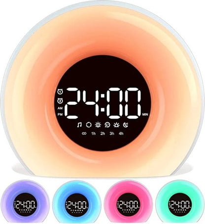 Adjustable Brightness and Sound Alarm Clock for Gentle Morning Wake-Up