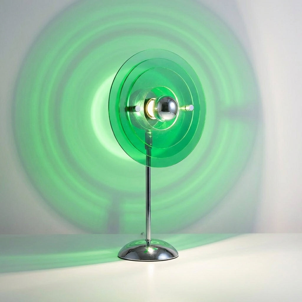 Compact USB-Powered Table Lamp with Sunset Projection for Relaxation
