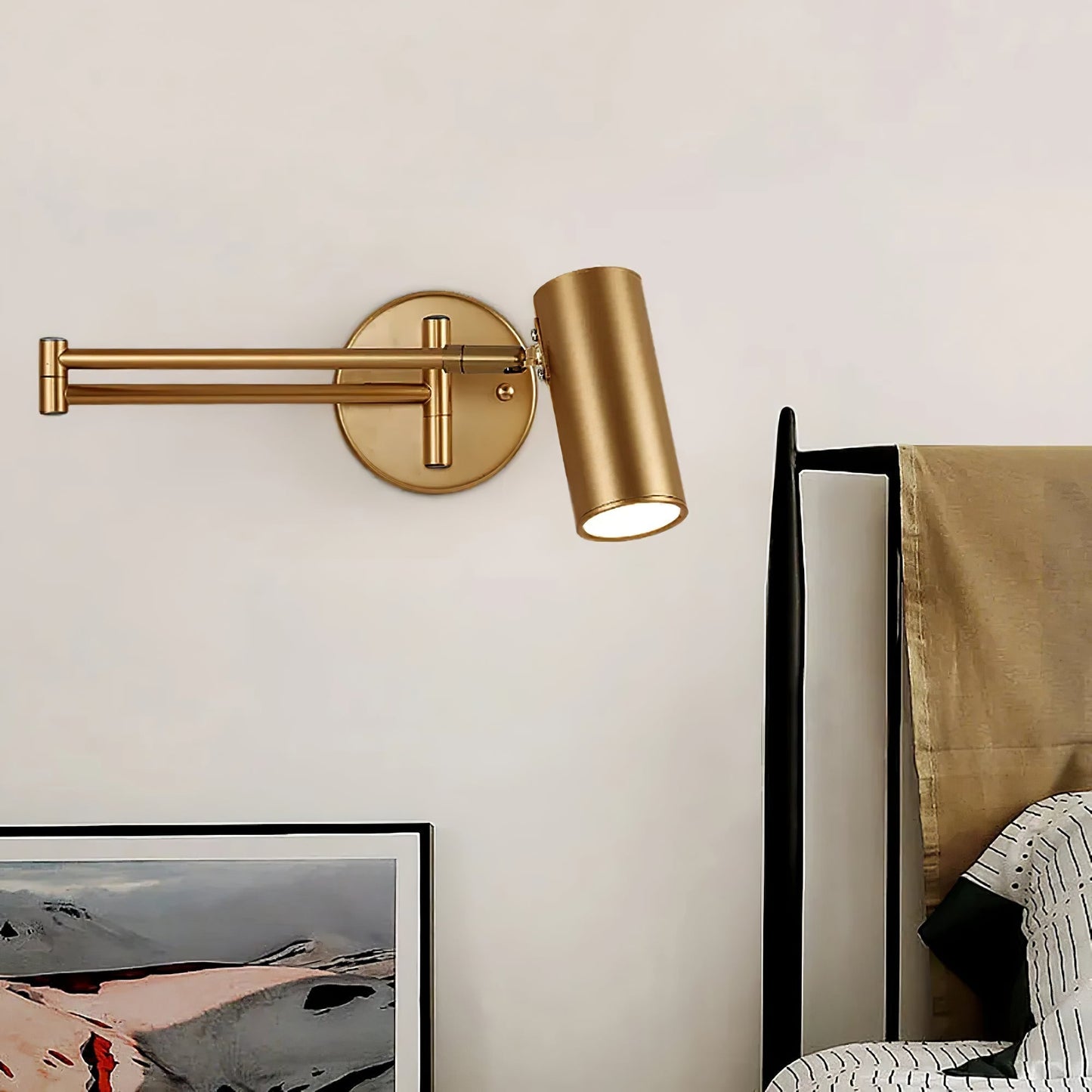 Adjustable Arm LED Wall Light in Minimalist Design