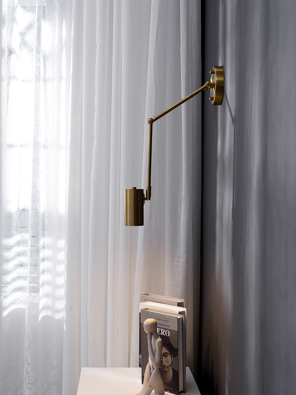 Adjustable Arm LED Wall Light in Minimalist Design