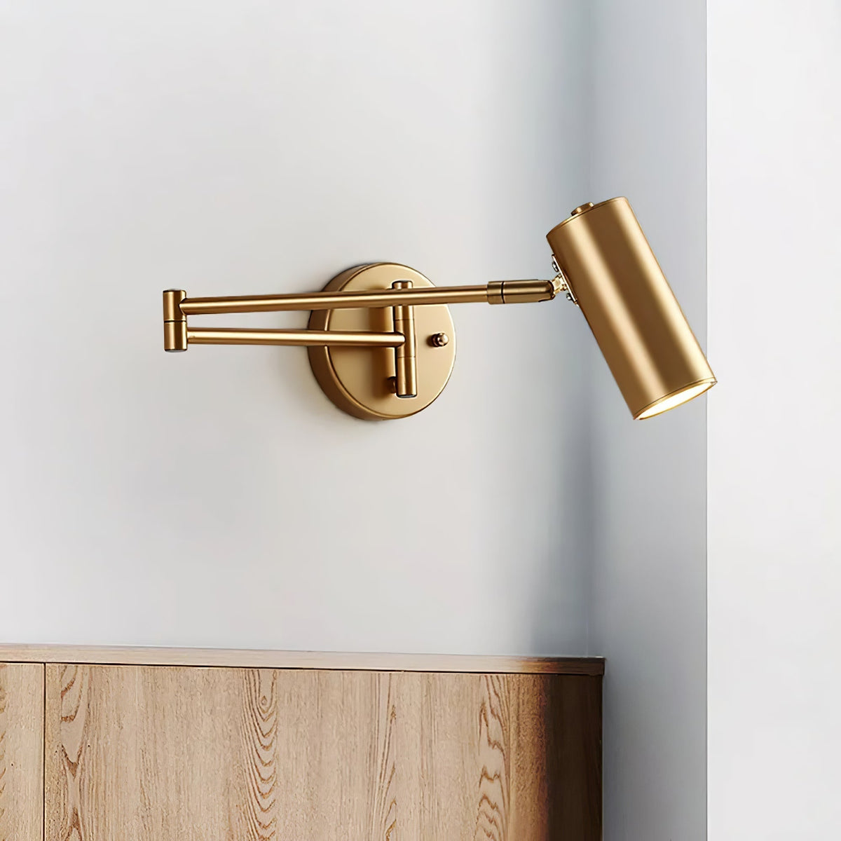 Adjustable Arm LED Wall Light in Minimalist Design