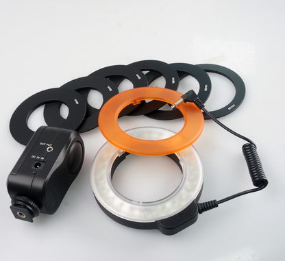 48 LED Selfie Ring Light with 6 Adapters for Camera and Phone Photography