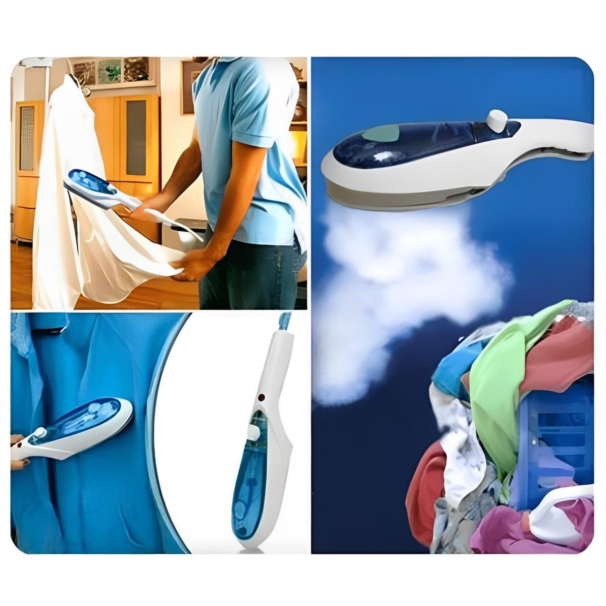 Rapid Heat Handheld Fabric Steamer with Brush Accessory