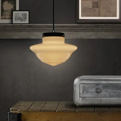 Geometric Pendant Light in Mid-Century Art Deco Style
