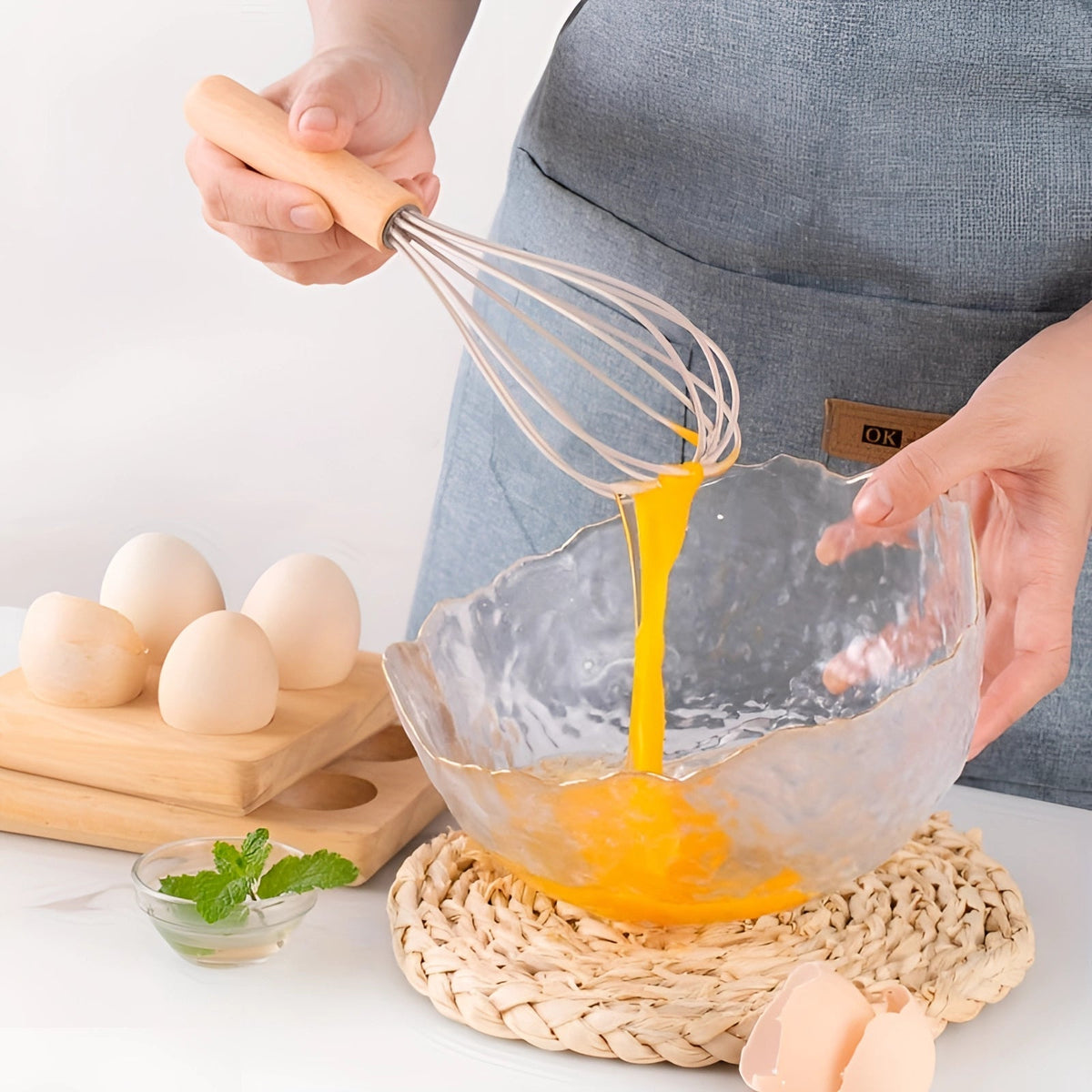 Premium Silicone Cooking Utensil Set with Bamboo Grip - 12 Pieces