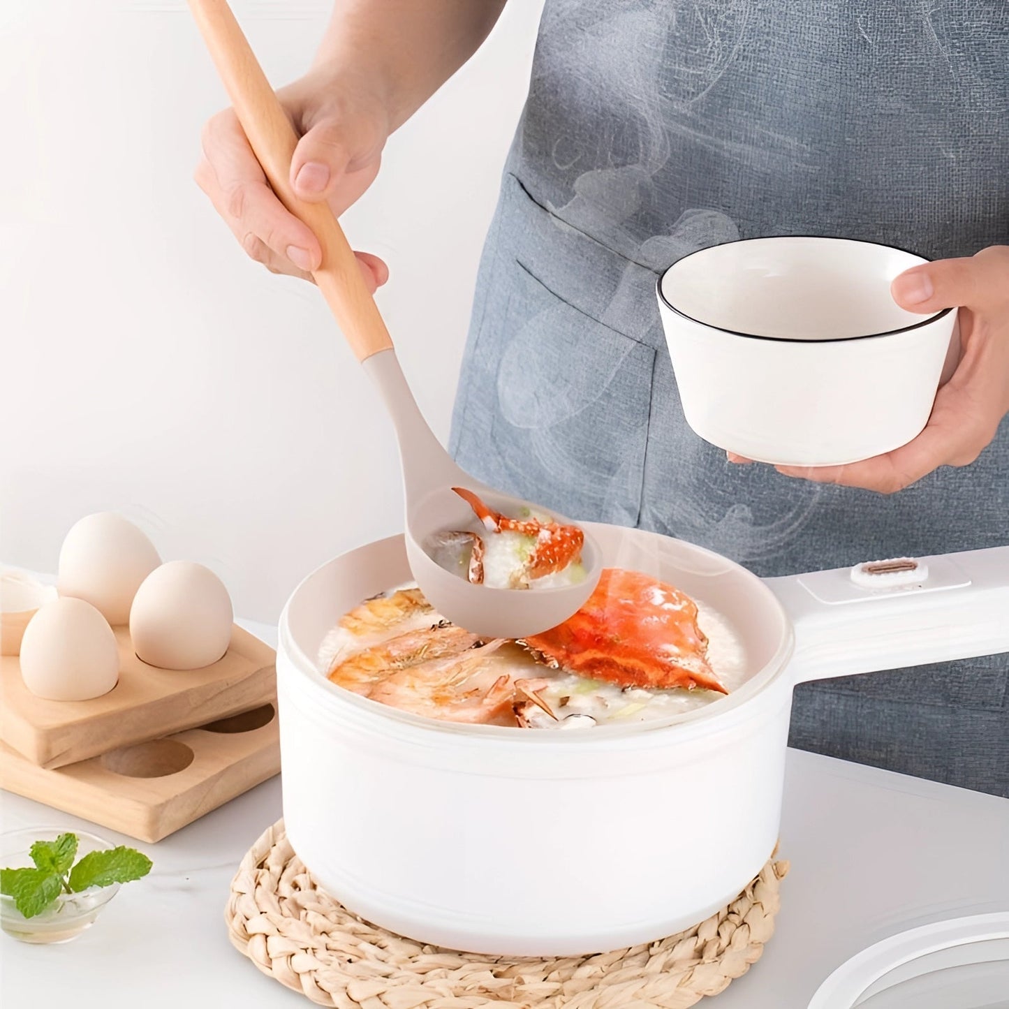 Premium Silicone Cooking Utensil Set with Bamboo Grip - 12 Pieces