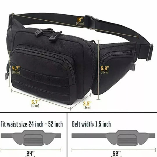 Covert Carry Waist Pack for Secure Firearm Access