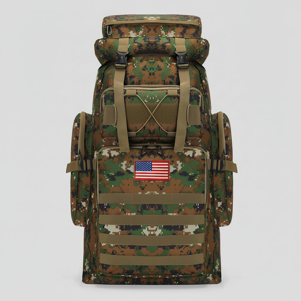 Large Capacity Outdoor Daypack – Durable Tactical Hiking Backpack