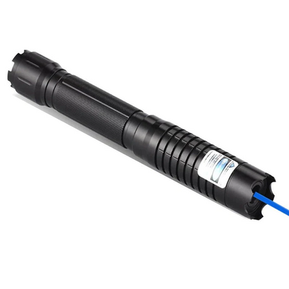 High-Power Flashlight with Laser and Fire Starter for Outdoor Use