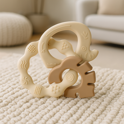 Set of Three Nori Elos Baby Teething Toys