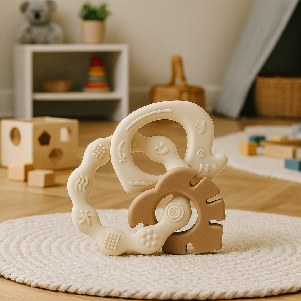 Set of Three Nori Elos Baby Teething Toys
