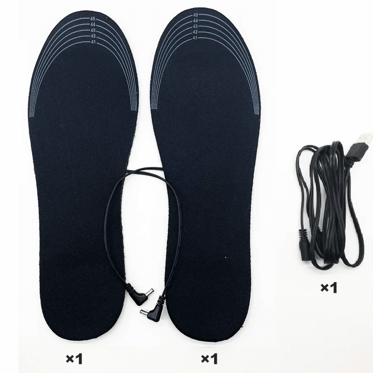 Rechargeable Heated Shoe Inserts with Adjustable Temperature for Winter