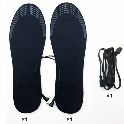 Rechargeable Heated Shoe Inserts with Adjustable Temperature for Winter
