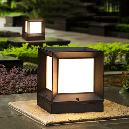 Contemporary Garden Post Light Fixture
