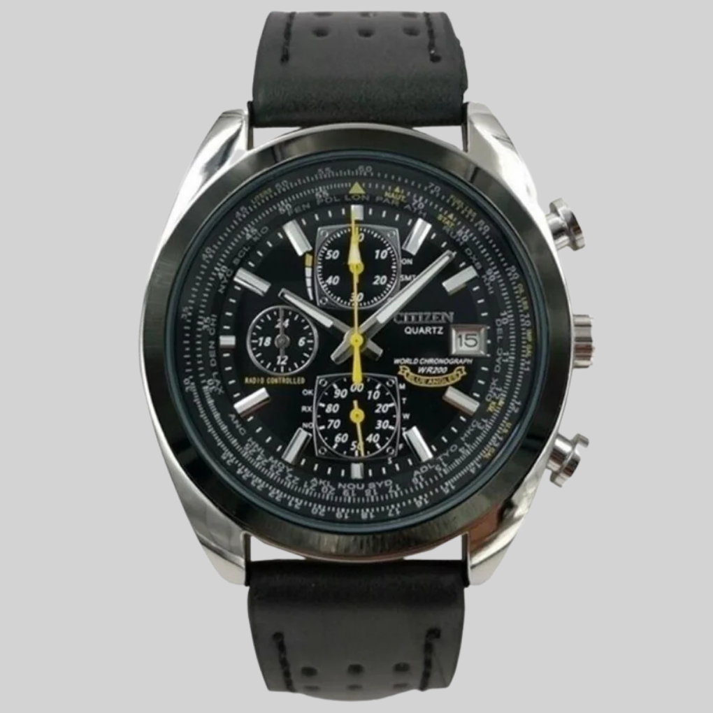 Men's Water-Resistant Quartz Chronograph Watch – Elegant Everyday Accessory