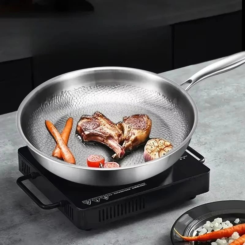 Hand-Hammered Non-Stick Frying Pan | Durable Titanium Cookware