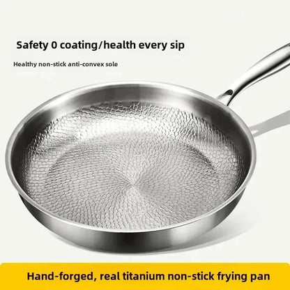 Hand-Hammered Non-Stick Frying Pan | Durable Titanium Cookware