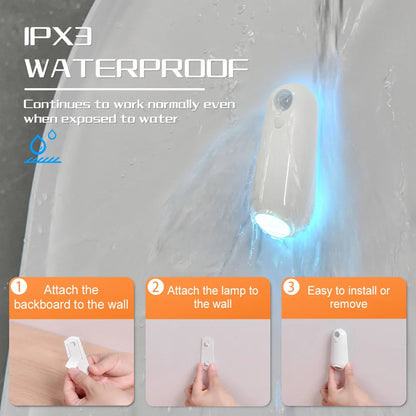 Motion-Activated Toilet Bowl Light with Color-Changing for Night Use