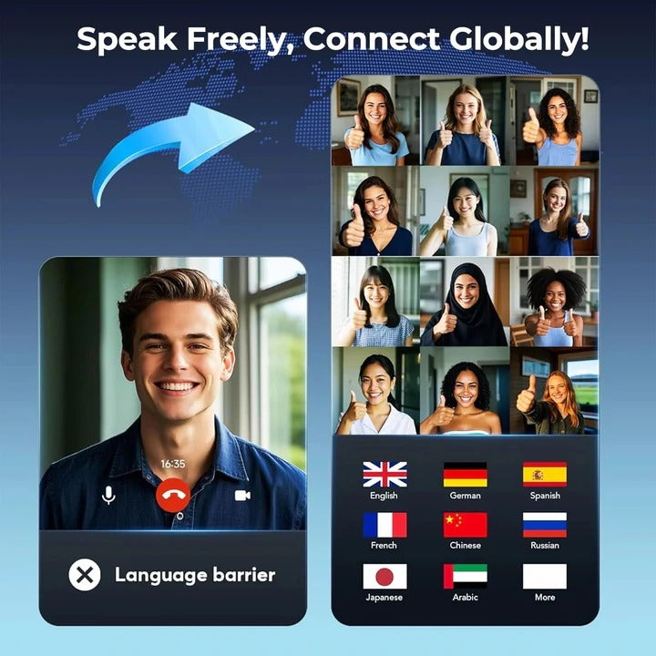 Dual Microphone Earbuds for Instant Voice Translation and Smooth Communication